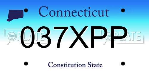 037XPP Connecticut License Plate