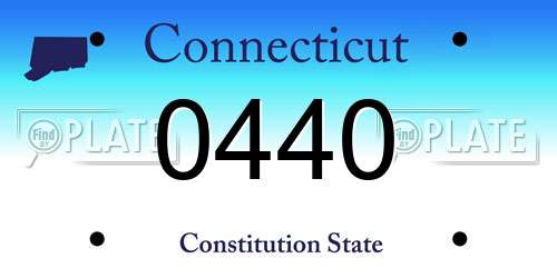 0440 Connecticut License Plate