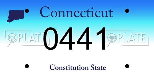 0441 Connecticut License Plate