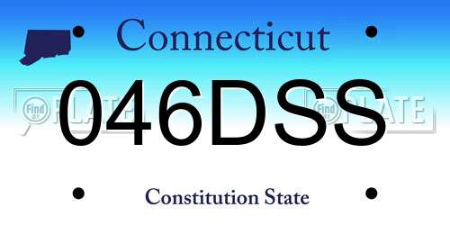 046DSS Connecticut License Plate