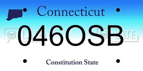 046OSB Connecticut License Plate