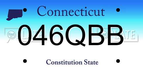 046QBB Connecticut License Plate