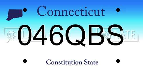 046QBS Connecticut License Plate