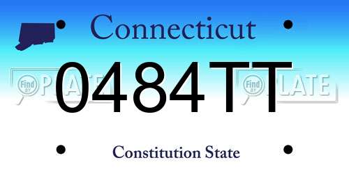 0484TT Connecticut License Plate