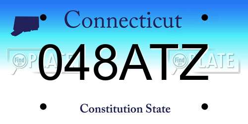 048ATZ Connecticut License Plate