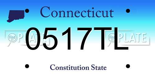 0517TL Connecticut License Plate