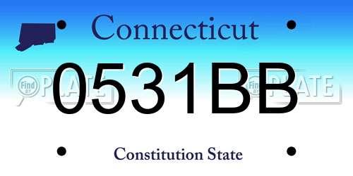 0531BB Connecticut License Plate