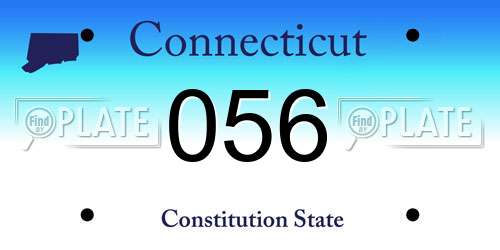 056 Connecticut License Plate