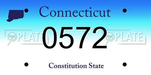 0572 Connecticut License Plate