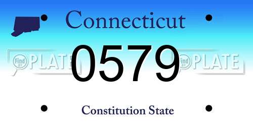 0579 Connecticut License Plate