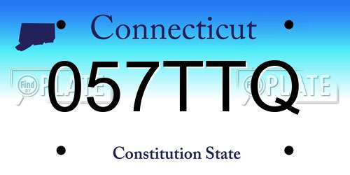 057TTQ Connecticut License Plate