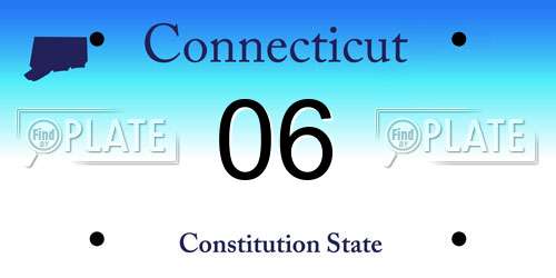 06 Connecticut License Plate
