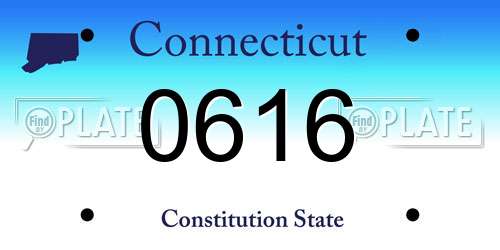 0616 Connecticut License Plate