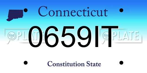 0659IT Connecticut License Plate