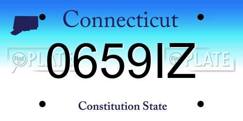 0659IZ Connecticut License Plate