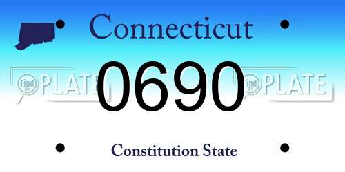 0690 Connecticut License Plate