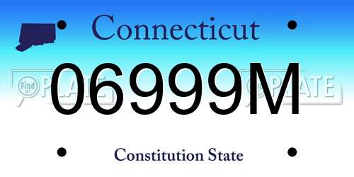 06999M Connecticut License Plate