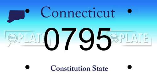 0795 Connecticut License Plate