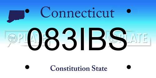 083IBS Connecticut License Plate