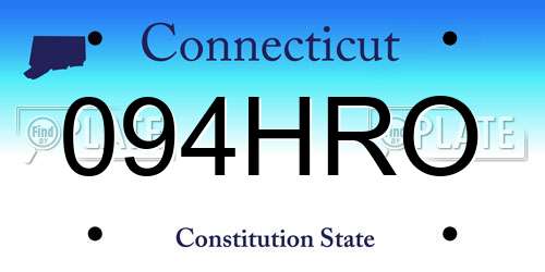 094HRO Connecticut License Plate