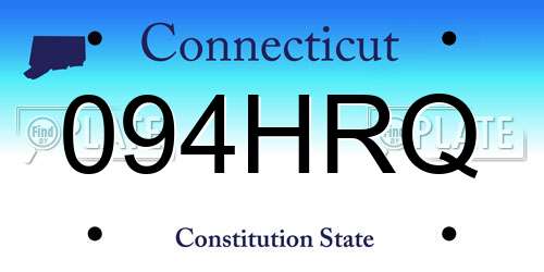 094HRQ Connecticut License Plate