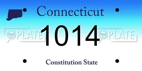 1014 Connecticut License Plate