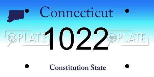 1022 Connecticut License Plate