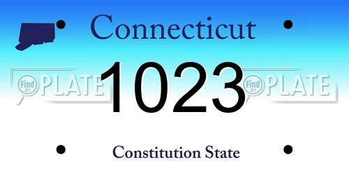 1023 Connecticut License Plate