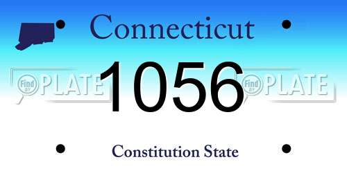 1056 Connecticut License Plate