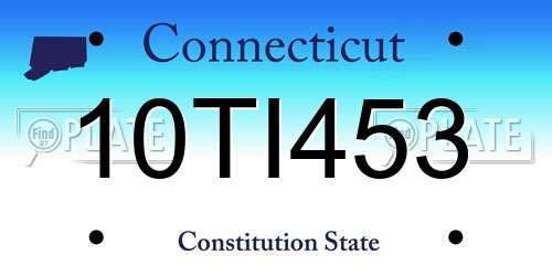 10TI453 Connecticut License Plate