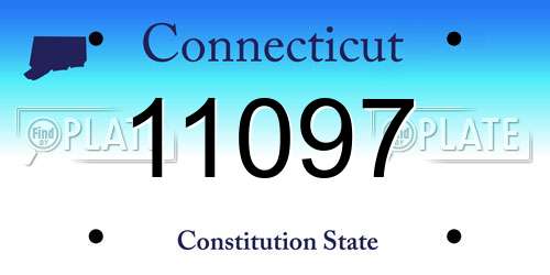 11097 Connecticut License Plate
