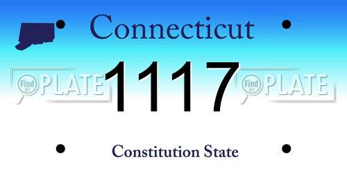 1117 Connecticut License Plate