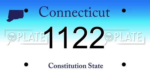 1122 Connecticut License Plate
