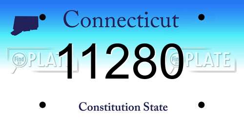 11280 Connecticut License Plate