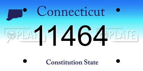 11464 Connecticut License Plate