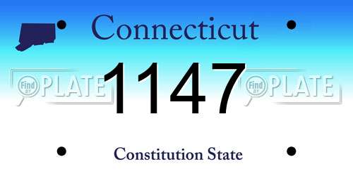 1147 Connecticut License Plate