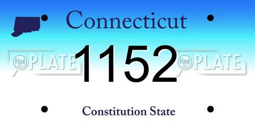1152 Connecticut License Plate