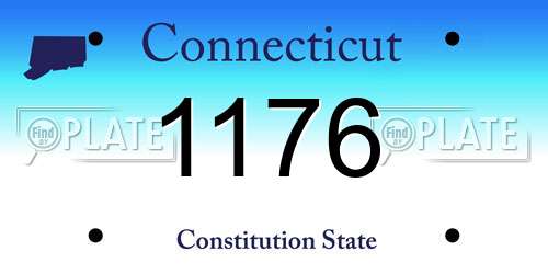 1176 Connecticut License Plate