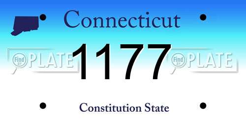 1177 Connecticut License Plate