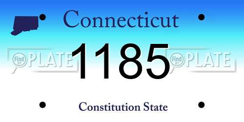 1185 Connecticut License Plate