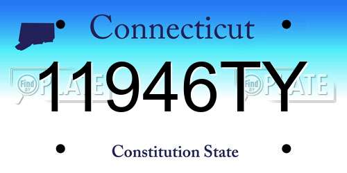11946TY Connecticut License Plate