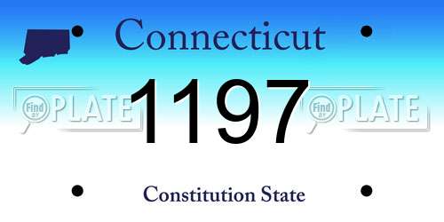 1197 Connecticut License Plate