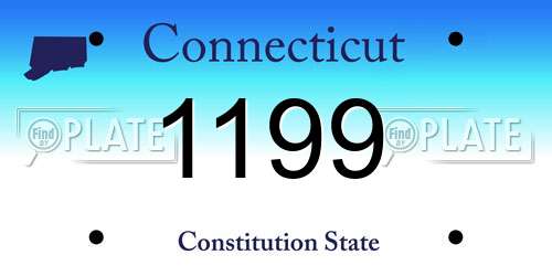 1199 Connecticut License Plate