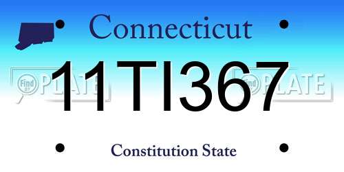 11TI367 Connecticut License Plate
