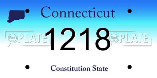 1218 Connecticut License Plate