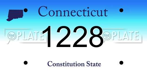 1228 Connecticut License Plate
