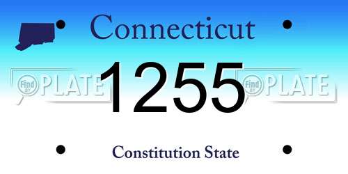 1255 Connecticut License Plate