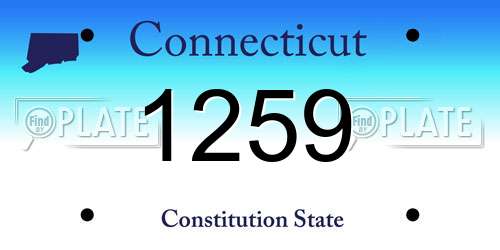 1259 Connecticut License Plate