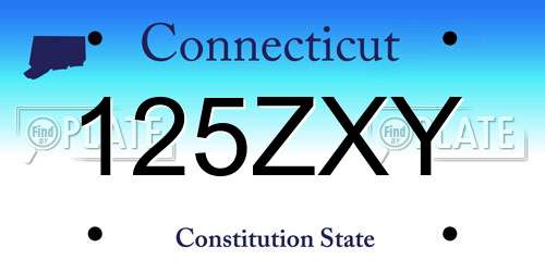 125ZXY Connecticut License Plate