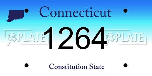 1264 Connecticut License Plate